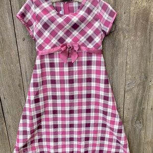 Girls’ Bonnie Jean dress size 12 pink, black, and white